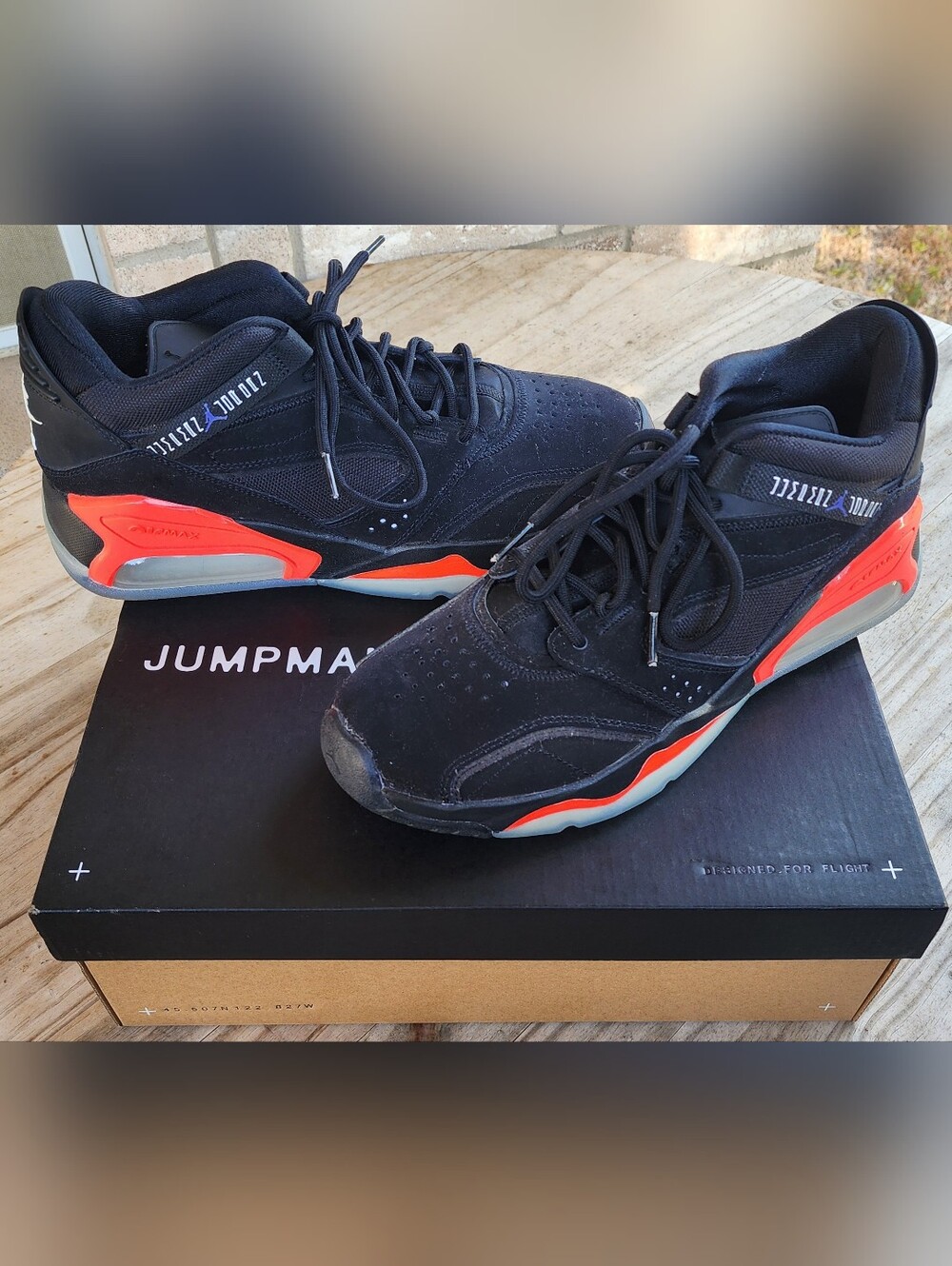 Jordan Point Lane Infrared Black Dark Concord Size 10.5 (OG Box)